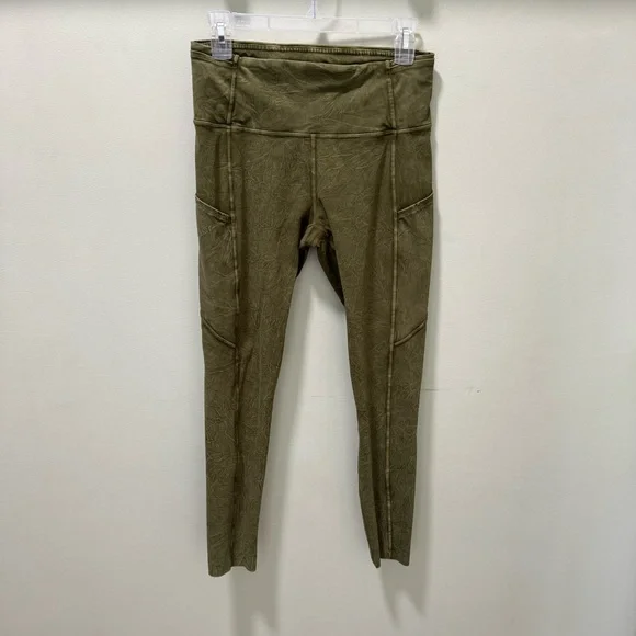 Lululemon Fast and Free High Rise Tight 25” Ice Dye Leggings Women’s Size 8 - Picture 2 of 6